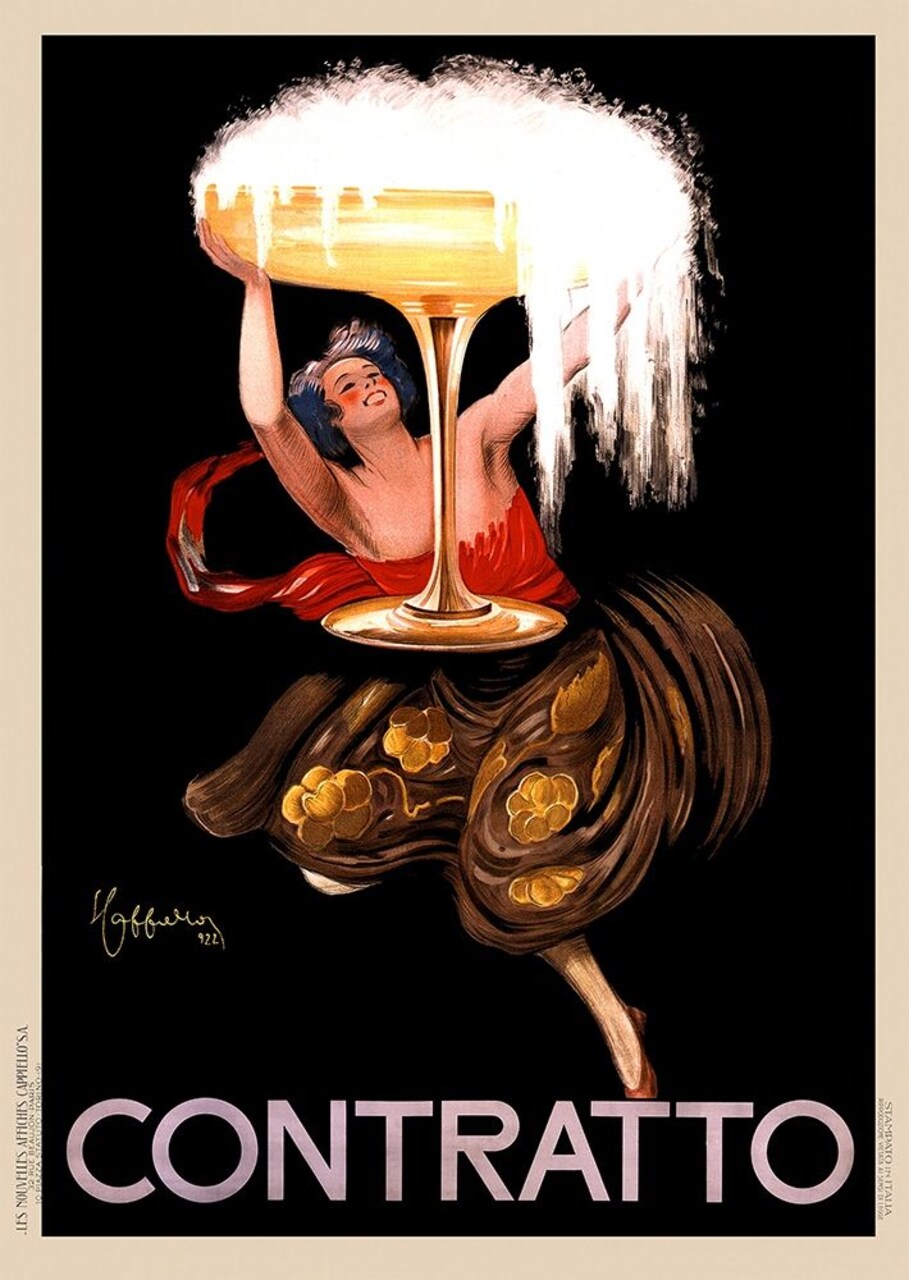 Contratto Champagne, 1922 Poster Print by Leonetto Cappiello - Item # VARPDXFAF1348